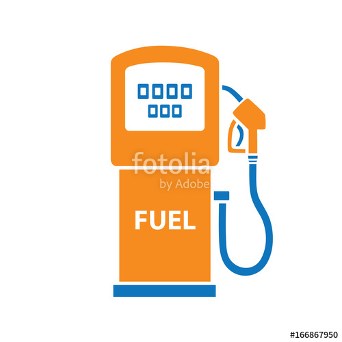 500x500 Gasoline Fuel Pump Isolated Gas Or Petrol Filling Station Vector
