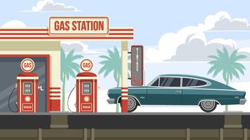 357x200 Gas Station Free Vector Art