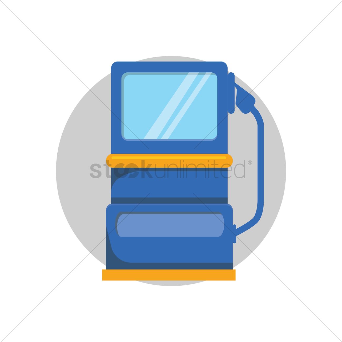 Gasoline Station Vector Image 1300x1300 Gasoline Station Vector Image