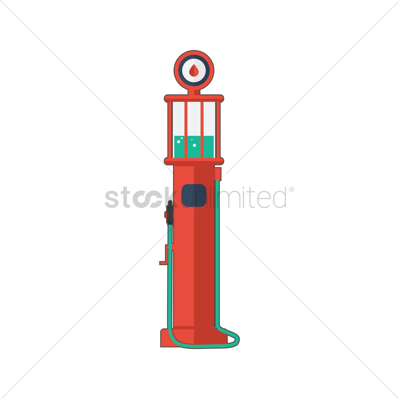 Gasoline Station Vector Image 1300x1300 Gasoline Station Vector Image