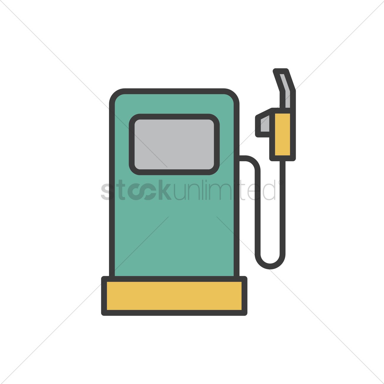 Petrol Station Vector Image 1300x1300 Petrol Station Vector Image