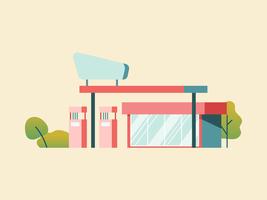 Gas Station Free Vector Art 267x200 Gas Station Free Vector Art