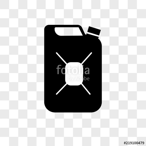 500x500 Gasoline Vector Icon On Transparent Background, Gasoline Icon