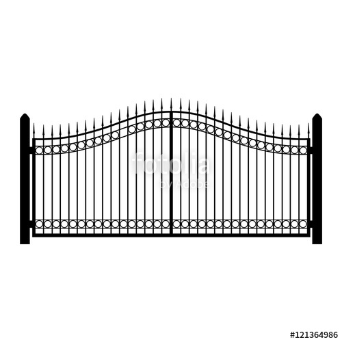 500x500 Gate Fence Vector Stock Image And Royalty Free Vector