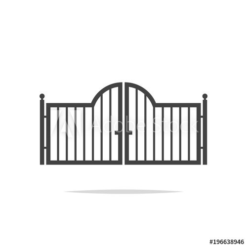 500x500 Gate Icon Vector