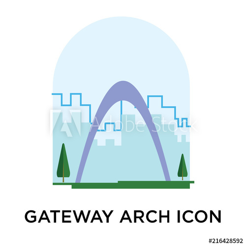 Gateway Arch Icon Vector Sign And Symbol Isolated On White 500x500 Gateway Arch Icon Vector Sign And Symbol Isolated On White
