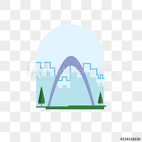 Gateway Arch Vector Icon Isolated On Transparent Background 500x500 Gateway Arch Vector Icon Isolated On Transparent Background