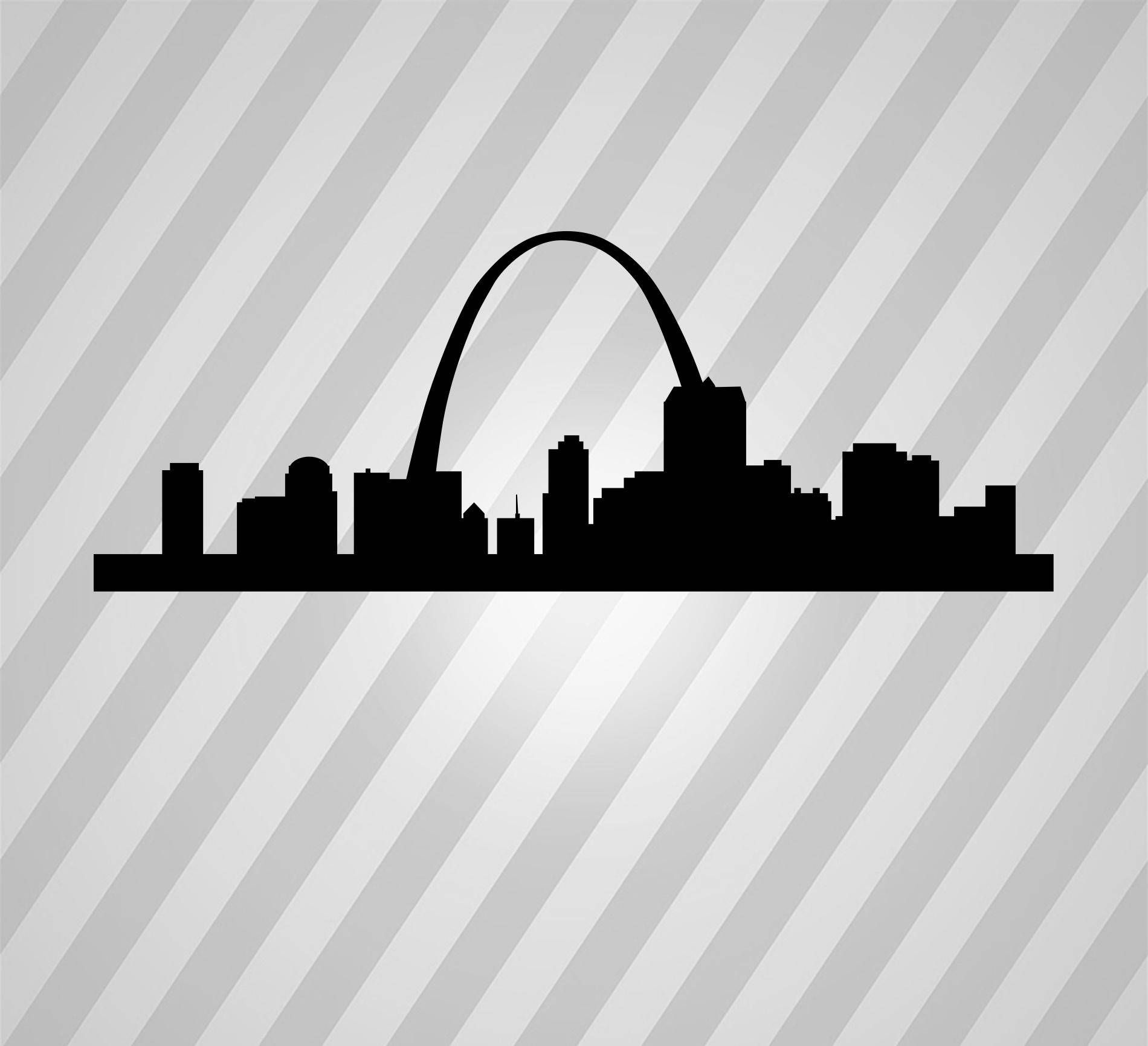 St Louis Missouri Silhouette 1900x1733 St Louis Missouri Silhouette