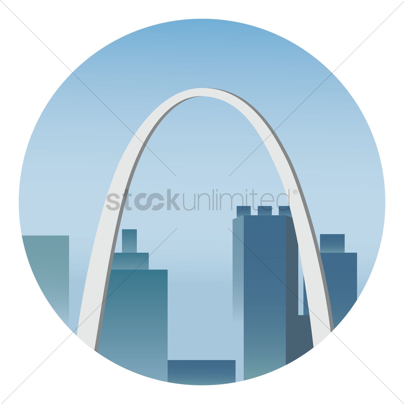 The Gateway Arch Vector Image 1300x1300 The Gateway Arch Vector Image