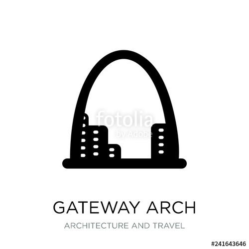Gateway Arch Icon Vector On White Background, Gateway Arch Trend 500x500 Gateway Arch Icon Vector On White Background, Gateway Arch Trend