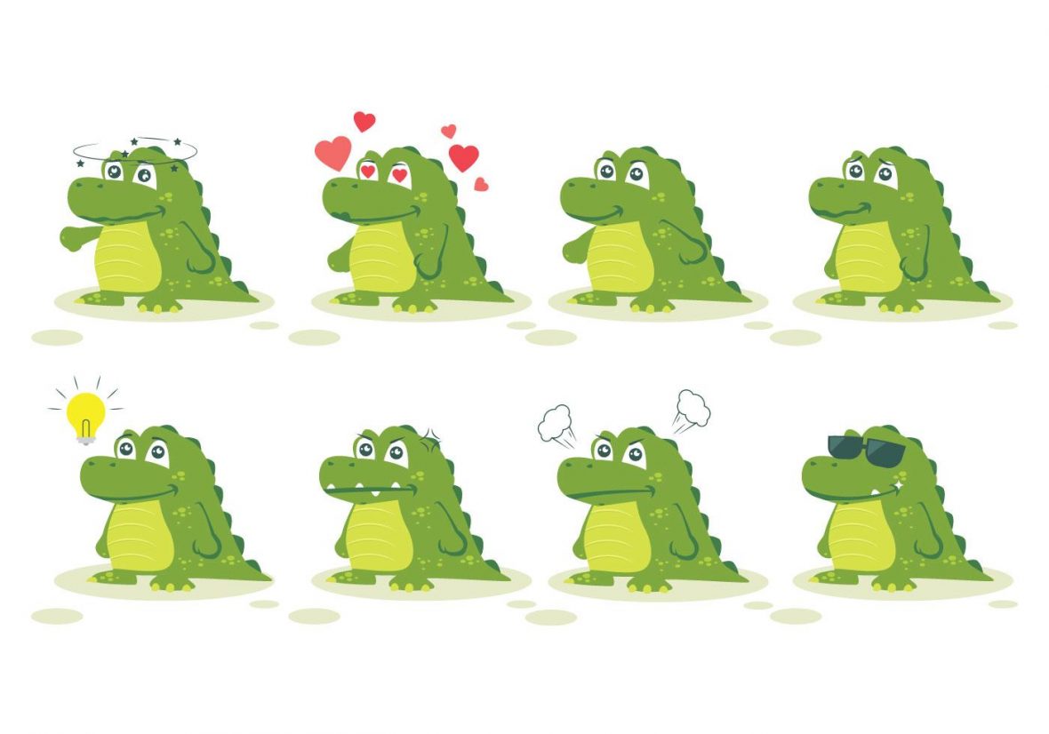 Free Gator Vector Set 1180x826 Free Gator Vector Set