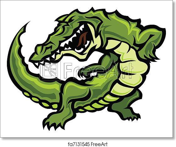Free Art Print Of Gator Or Alligator Mascot Body Vect Graphic 560x470 Free Art Print Of Gator Or Alligator Mascot Body Vect Graphic