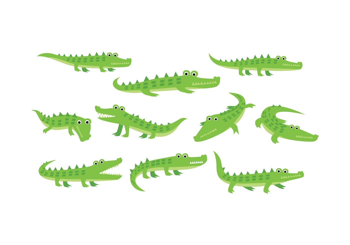 Alligator Free Vector Art 1400x980 Alligator Free Vector Art