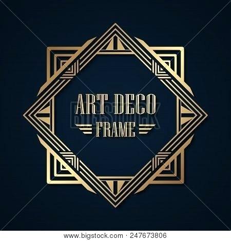 450x470 Art Border Frame Abstract Ornamental Pattern Template For Design