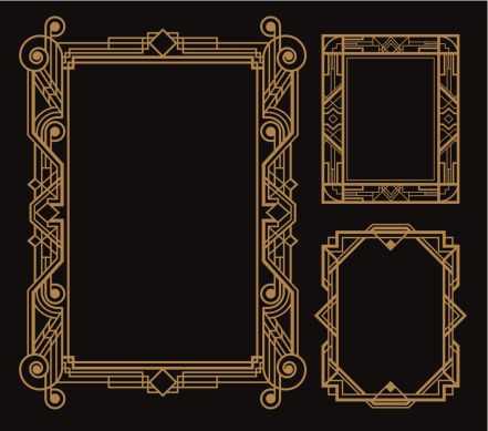 441x389 Art Deco Border Vector Great Gatsby