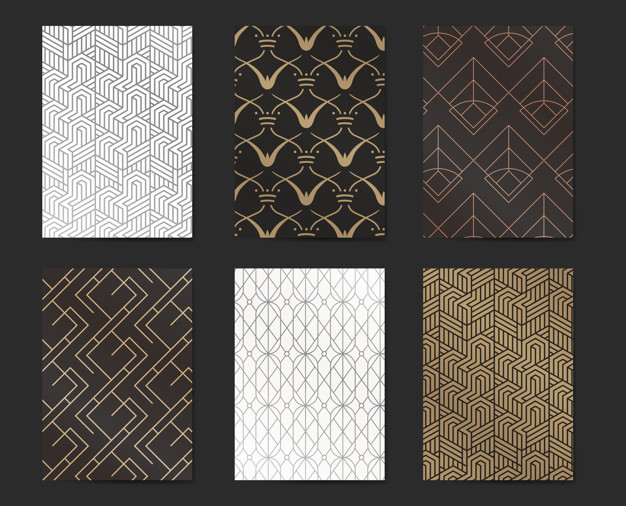 626x506 Gatsby Pattern Set Vector Free Download
