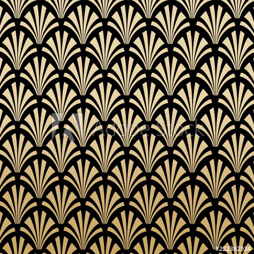 500x500 Geometric Gatsby Art Deco Pattern Background Design