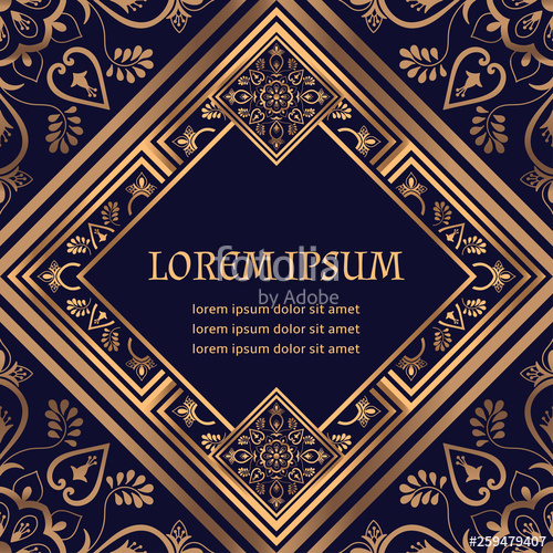 500x500 Luxury Background Royal Pattern Vector Arabesque Tile Wedding