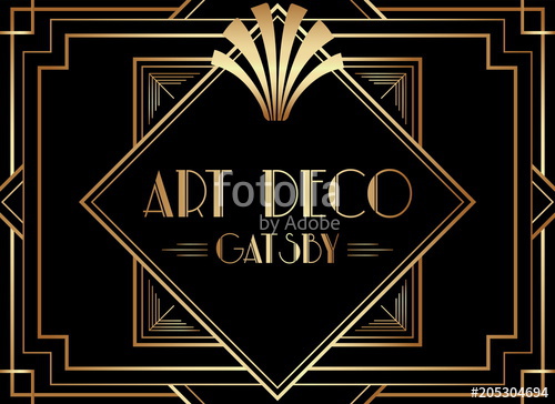Geometric Gatsby Art Deco Background Stock Image And Royalty Free 500x364 Geometric Gatsby Art Deco Background Stock Image And Royalty Free