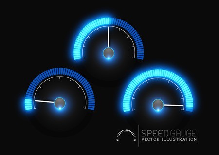 450x318 Speed, Power And Or Fuel Gauge Meter Stages Vector Illustration