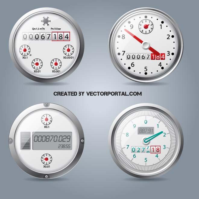 660x660 Gauges Vector Pack