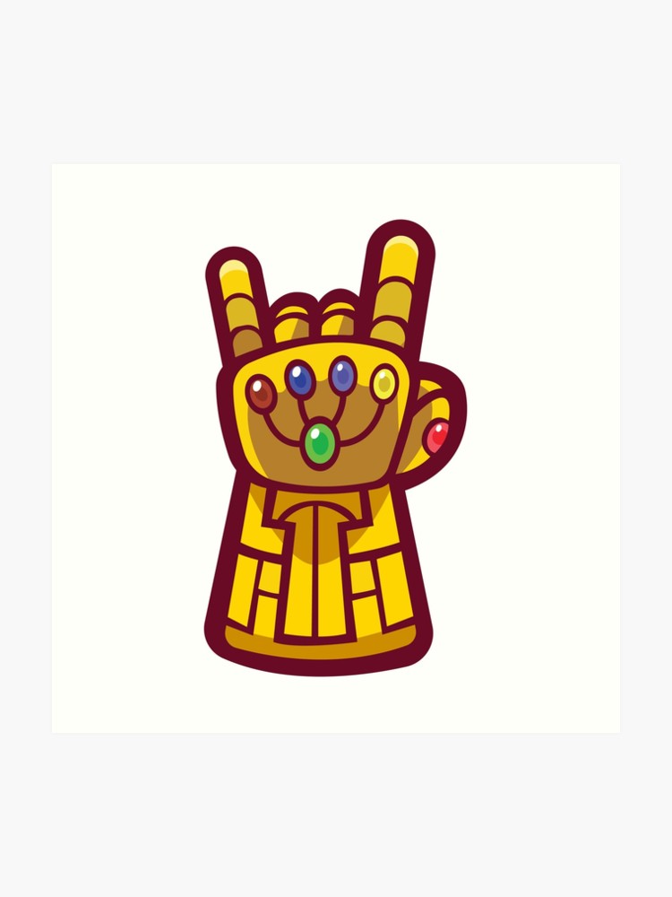 750x1000 Infinity Gauntlet Art Print