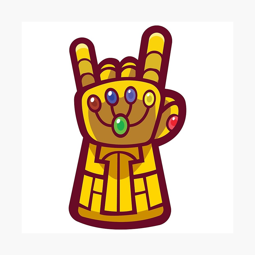 1000x1000 Infinity Gauntlet Photographic Print