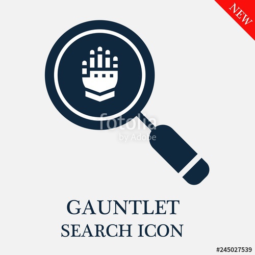 500x500 Gauntlet Search Icon Stock Image And Royalty Free Vector
