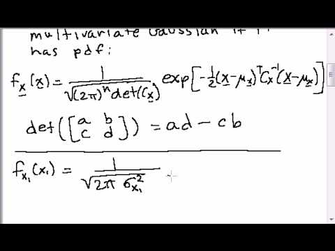Multivariate Gaussian Random Vectors 480x360 Multivariate Gaussian Random Vectors