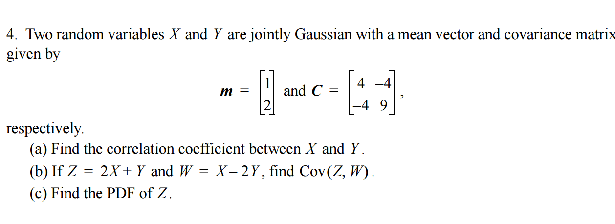 Two Random Variables X And Are Jointly Gaussian 1258x459 Two Random Variables X And Are Jointly Gaussian