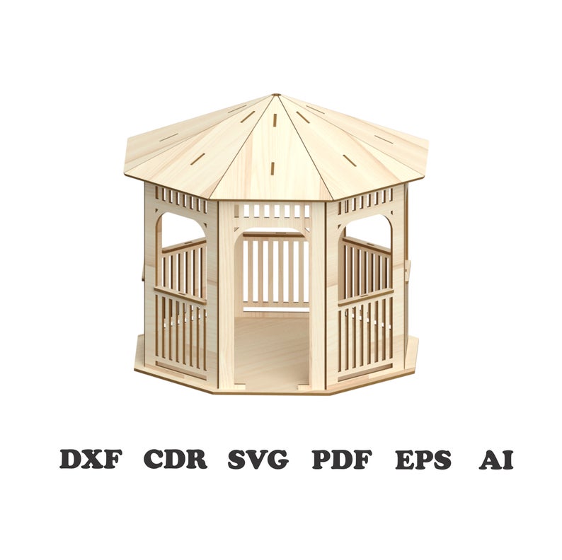 794x792 Gazebo Wedding Table Centerpiece Pattern Vector For Laser Etsy
