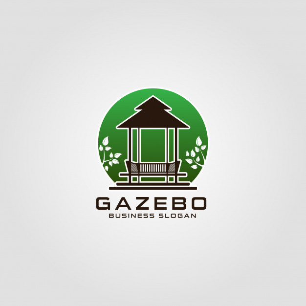 626x626 Gazebo Logo Template Vector Premium Download
