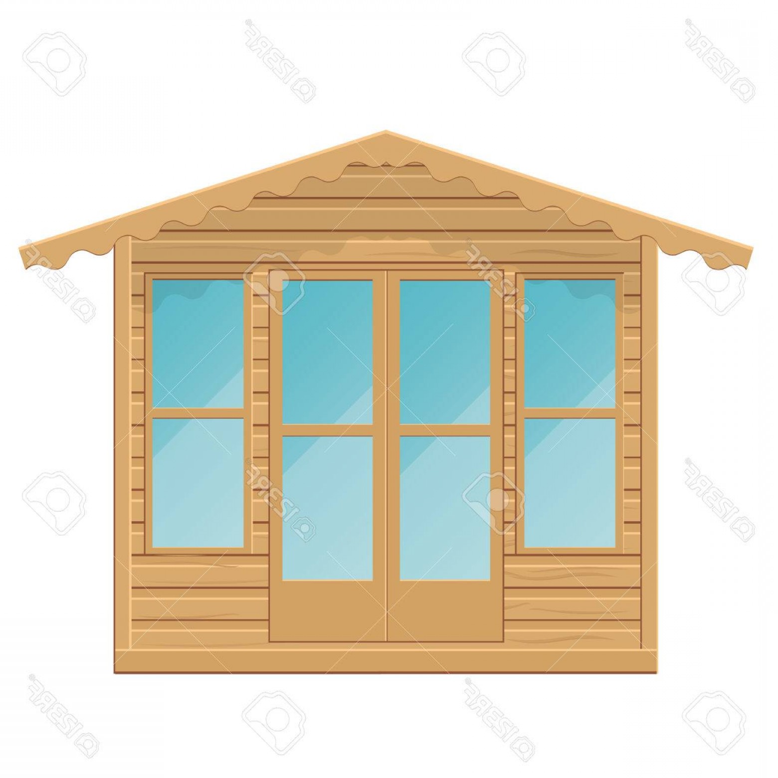 1560x1560 Photostock Vector Gazebo Vector Illustration Summerhouse