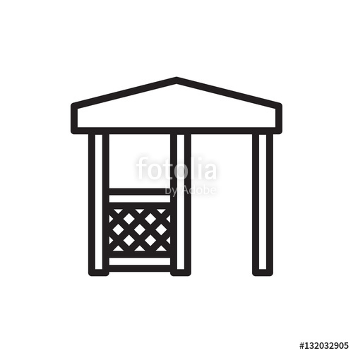 500x500 Gazebo Icon Illustration Stock Image And Royalty Free Vector
