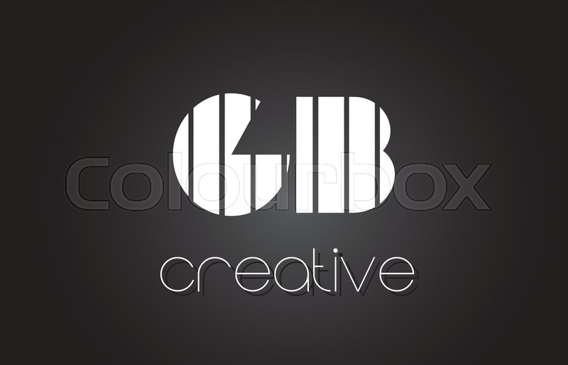 800x515 Gb G B Creative Letter Logo Design Stock Vector Colourbox
