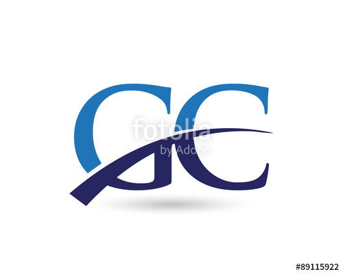 500x400 Gc Logo Letter Swoosh Stock Image And Royalty Free Vector