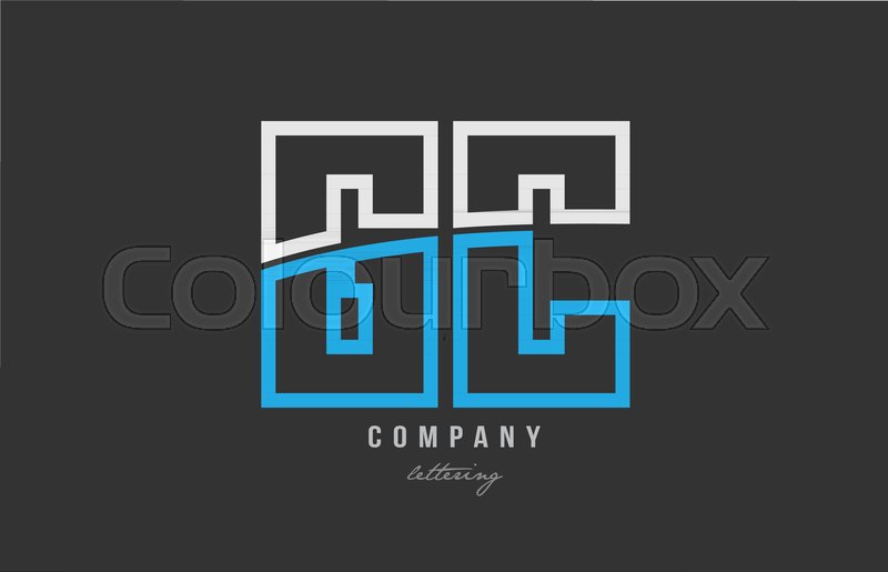 800x515 White Blue Alphabet Letter Gc G C Logo Stock Vector Colourbox