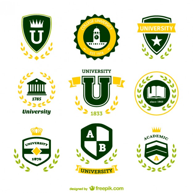 626x626 Green University Logos Vector Free Download