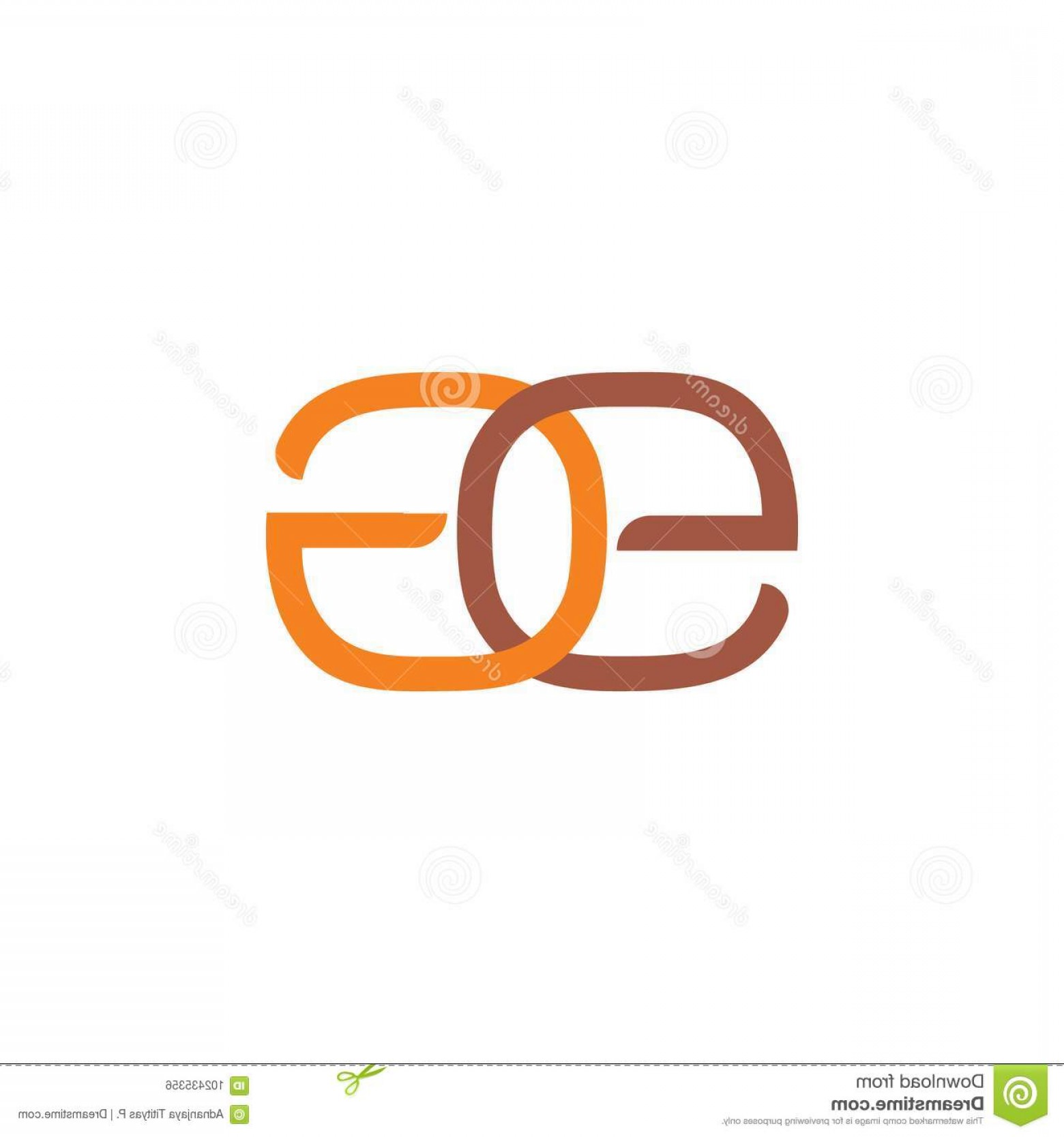 1560x1668 Letter Ge Linked Logo Vector Brown Unique Logo Vector Letter Ge