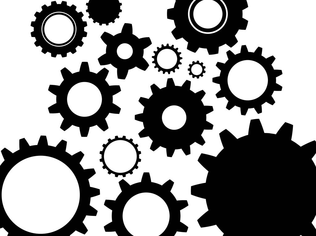 1024x765 Gear Wheels Background Vector Art Graphics