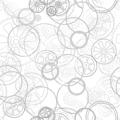 400x400 Grey Gears On White Background Vector Image Of Backgrounds