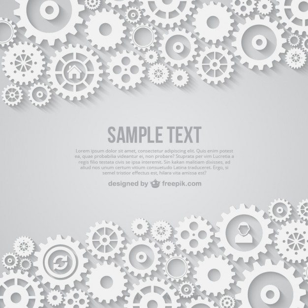 626x626 White Gears Background Vector Free Download