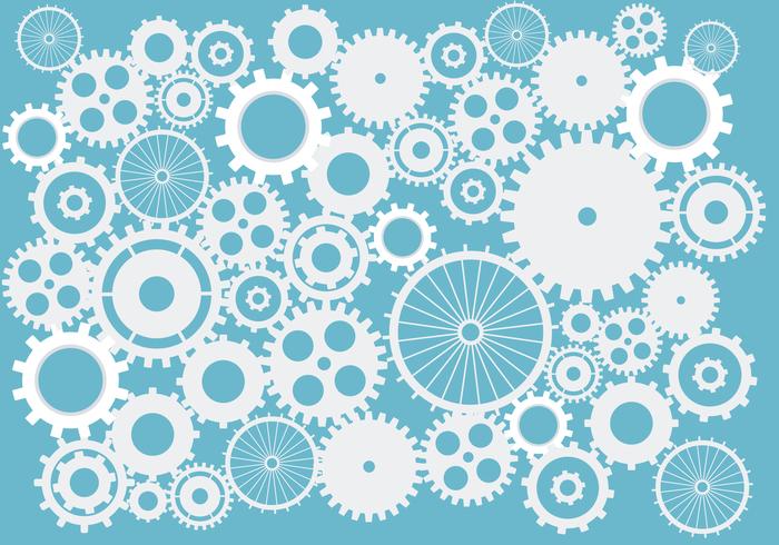 700x490 Cogs And Gears Abstract Background Vector In Blue On Isolated
