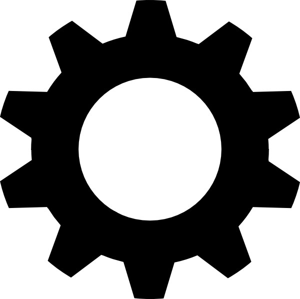 Tooth Black Gear Clip Art 600x598 Tooth Black Gear Clip Art