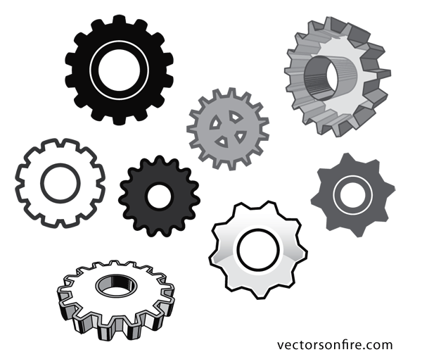 Free Vector Gear Set 600x517 Free Vector Gear Set