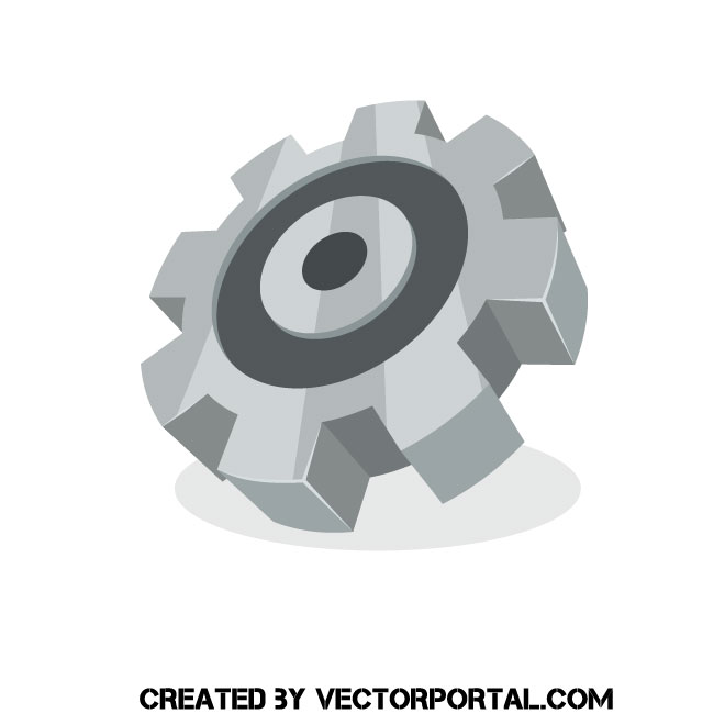 Gear Icon Vector Image 660x660 Gear Icon Vector Image