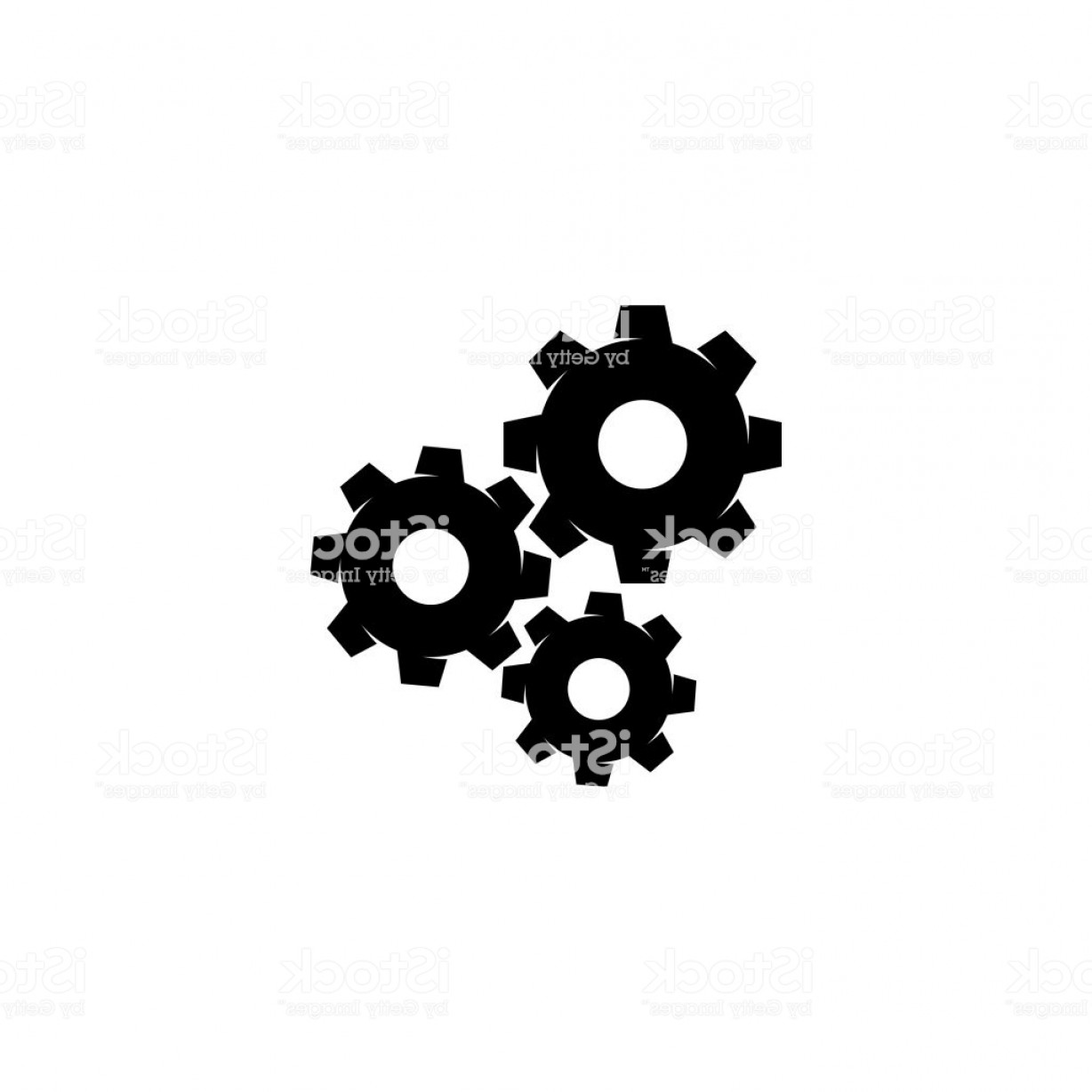 Silhouette Mechanical Gears Icon Vector In Modern Flat Style 1228x1228 Silhouette Mechanical Gears Icon Vector In Modern Flat Style