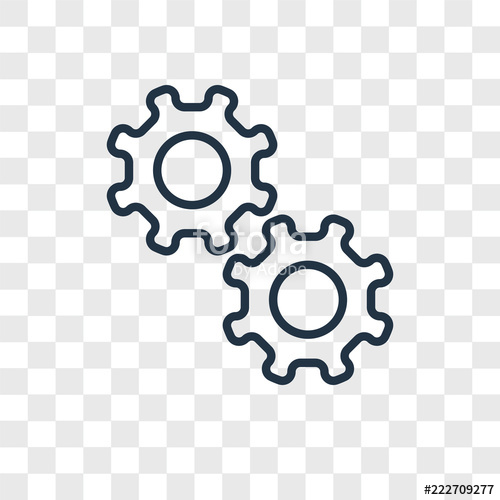 Gear Icons Isolated On Transparent Background Modern And Editable 500x500 Gear Icons Isolated On Transparent Background Modern And Editable