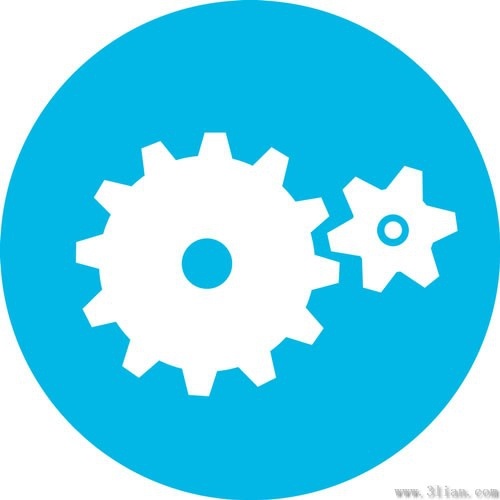 Blue Gear Icon Vector Free Vector In Adobe Illustrator 500x500 Blue Gear Icon Vector Free Vector In Adobe Illustrator