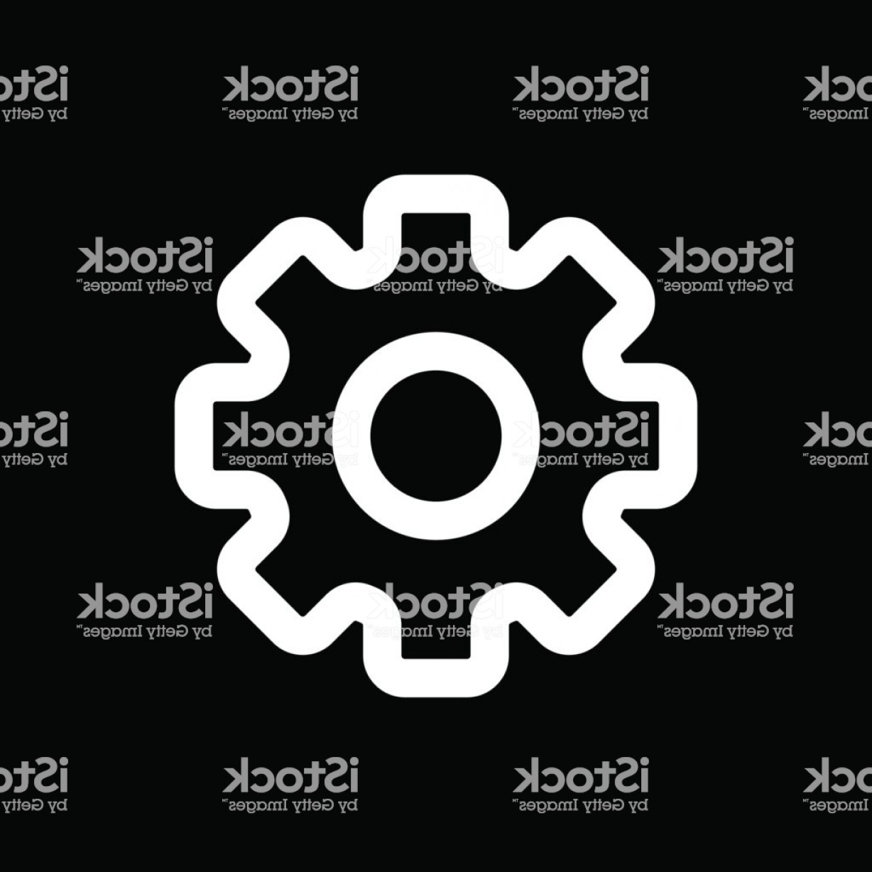 Gear Outline Vector